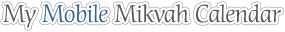 My Mobile Mikvah Calendar
